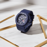 Reloj Casio Baby-G BGA-10D-2A1DR sobre mármol blanco