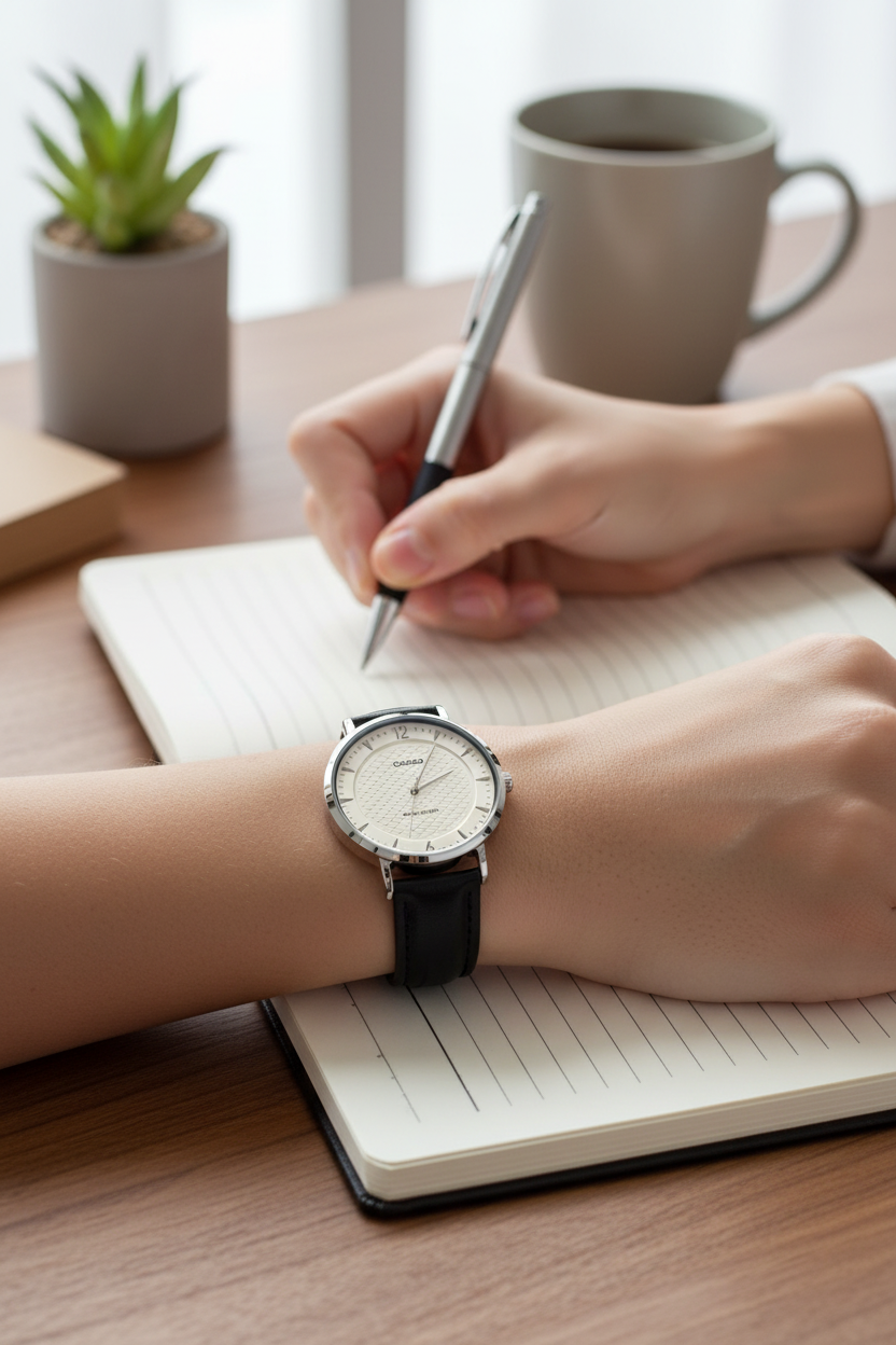 Reloj Casio LTP-VT04L-7A2DF lifestyle escritura