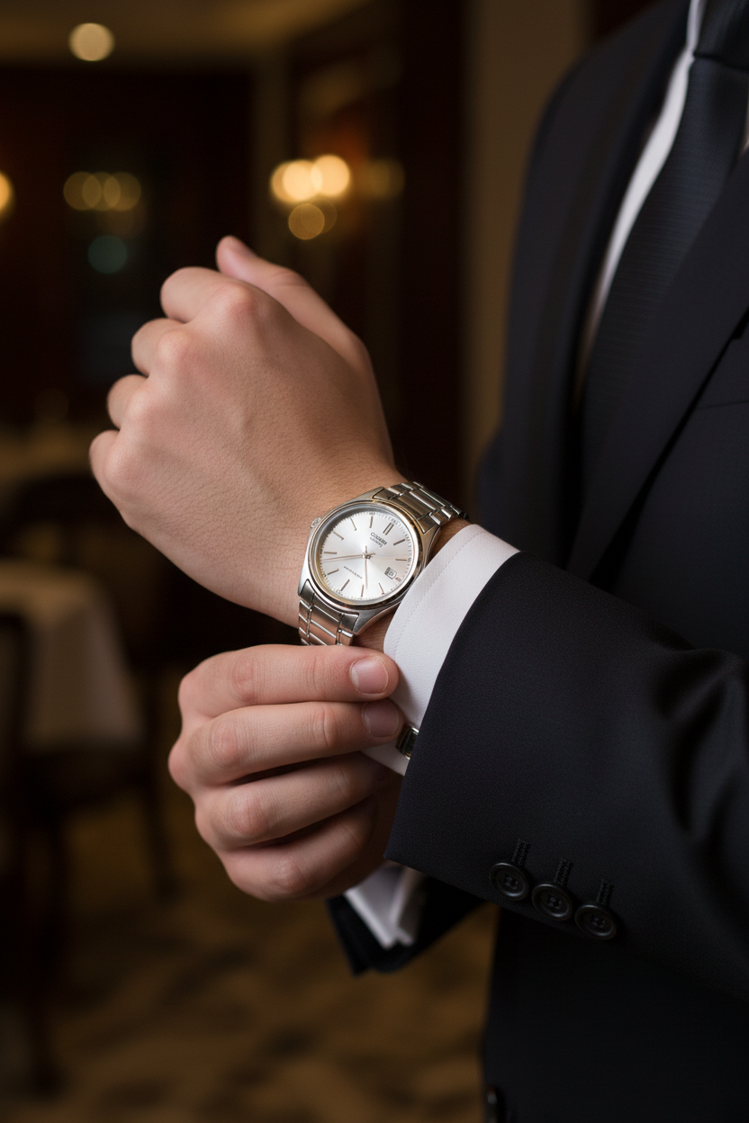 Reloj Casio MTP-1183A-7ADF lifestyle traje