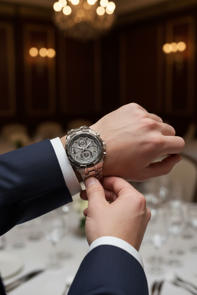 Reloj Casio Edifice EFR-539DE-8AVUDF lifestyle traje