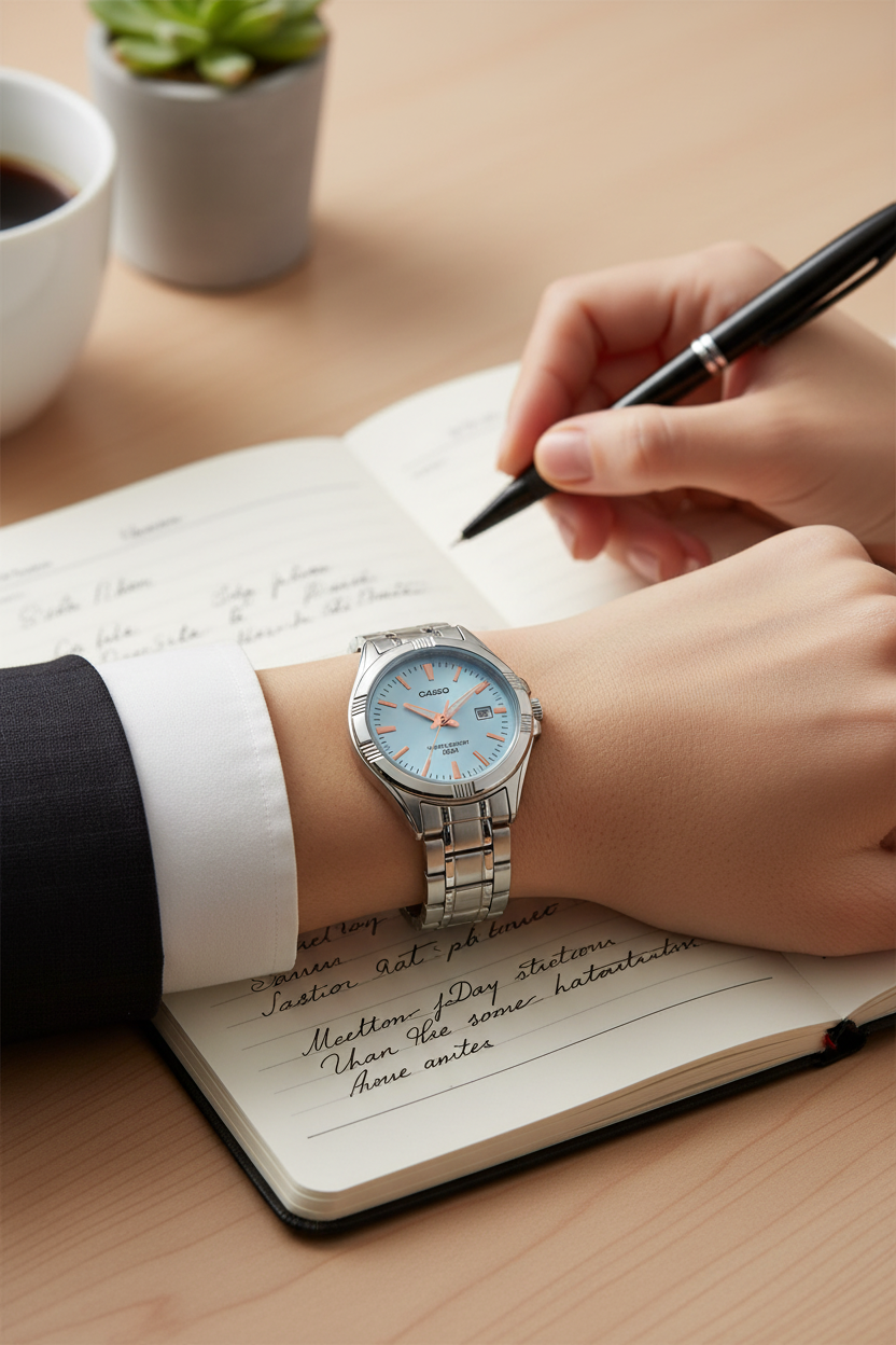 Reloj Casio LTP-1308D-2AVDF lifestyle escritura