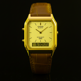 RELOJ CASIO VINTAGE AQ-230EGL-9ADF - DORADO