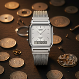 RELOJ CASIO VINTAGE AQ-230EM-7ADF - BLANCO