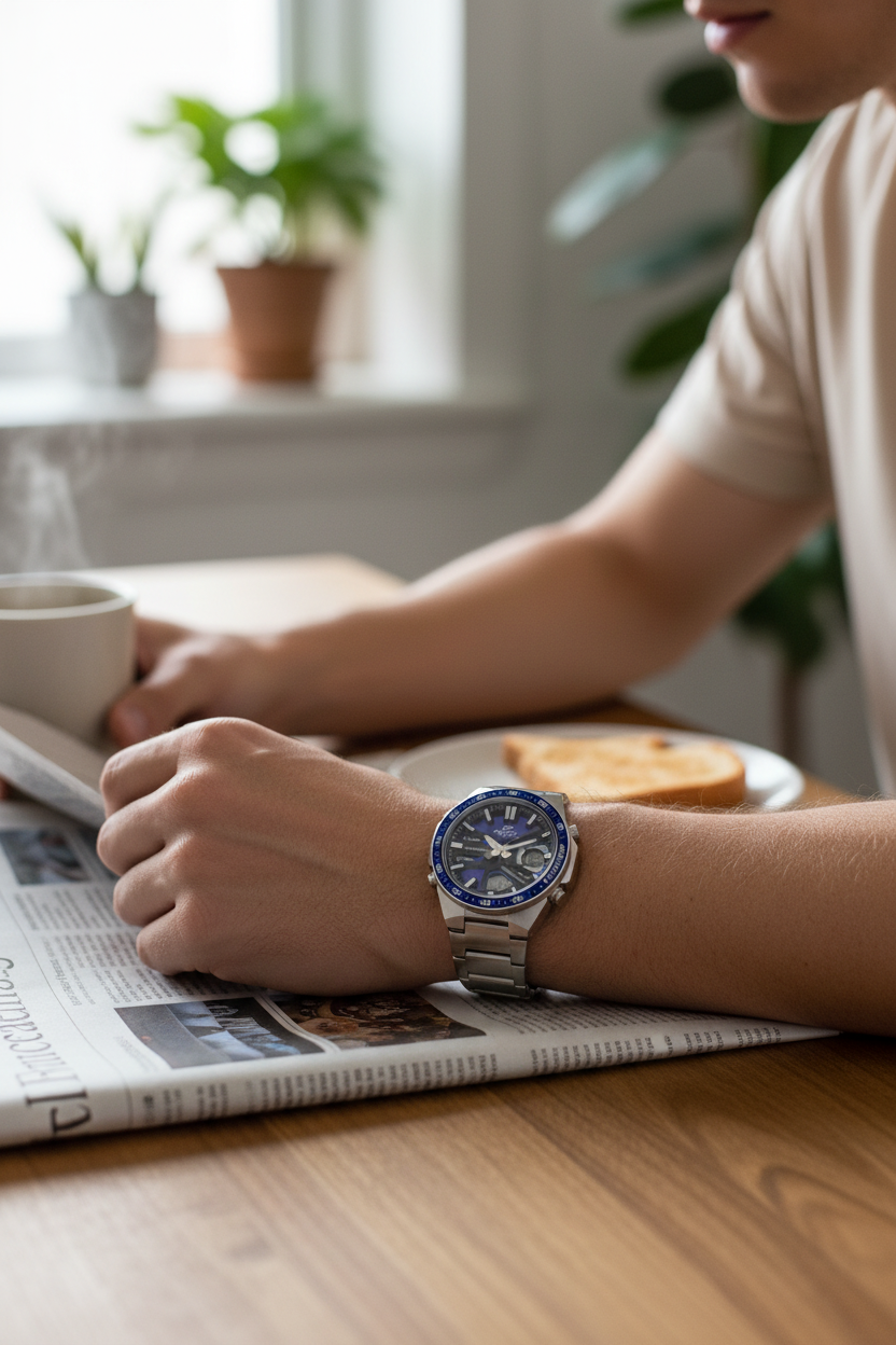 Reloj Casio Edifice EFV-C110D-2AVDF lifestyle periódico