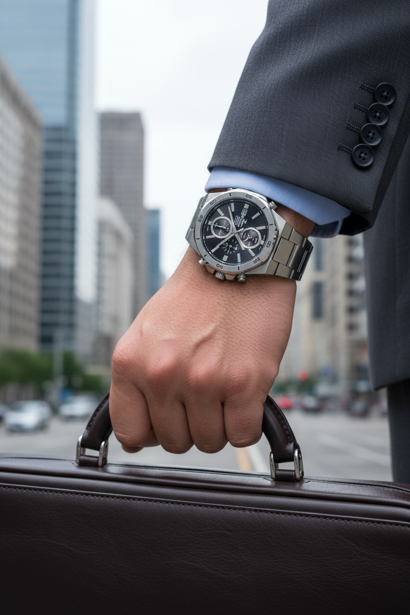 Reloj Casio Edifice EFV-640D-1AVUDF lifestyle maletín