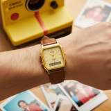 RELOJ CASIO VINTAGE AQ-230EGL-9ADF - DORADO