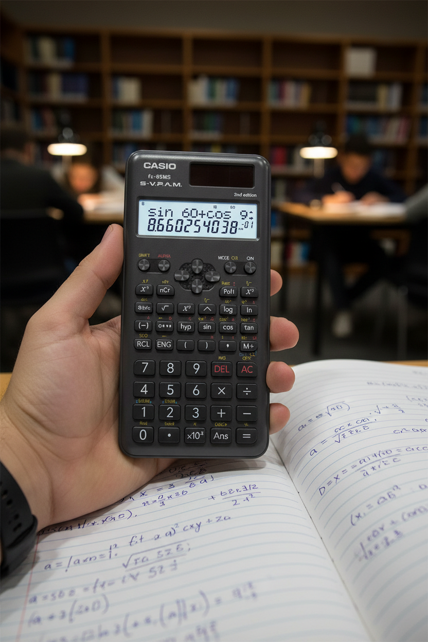 Calculadora Casio FX-85MS lifestyle biblioteca