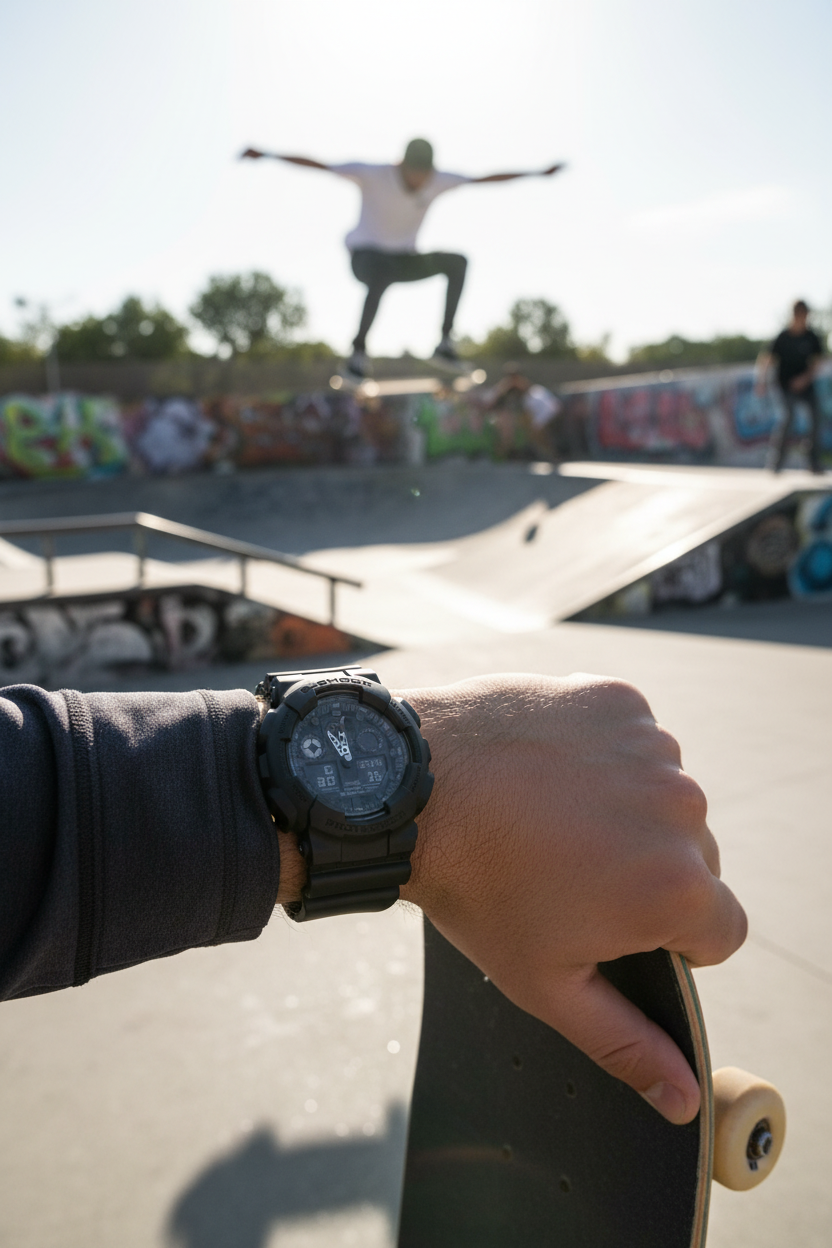 Reloj Casio G-Shock GA-100-1A1DR lifestyle skateboarding