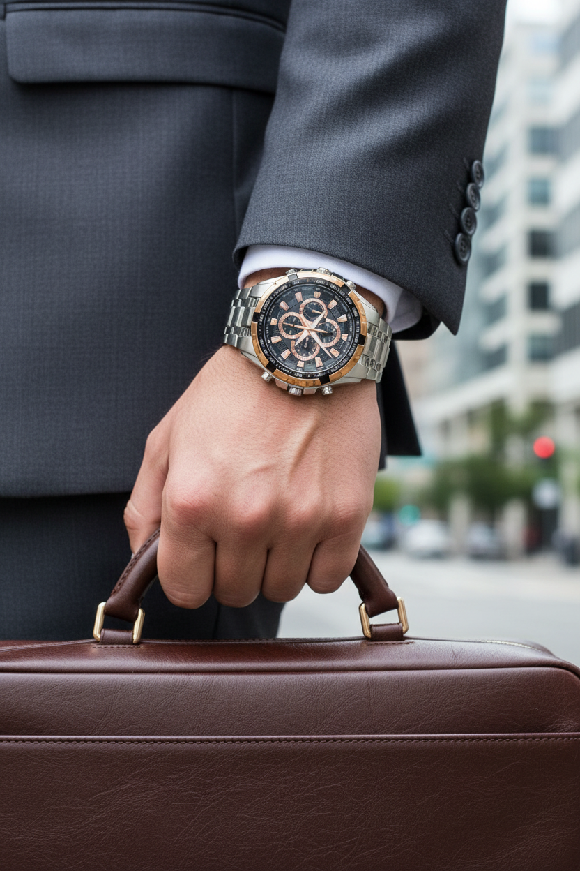 Reloj Casio Edifice EF-539D-1A5VUDF lifestyle maletín