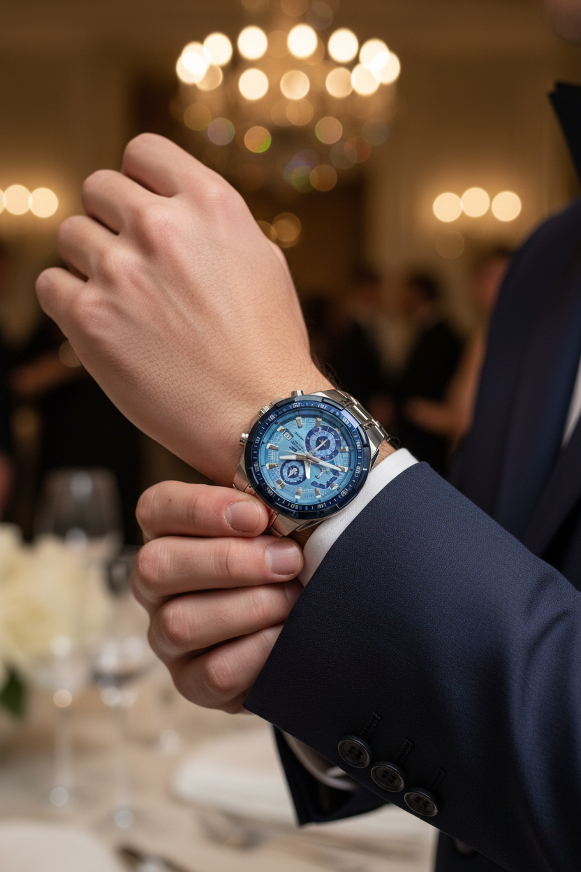 Reloj Casio Edifice EFR-539DE-2AVUDF lifestyle traje