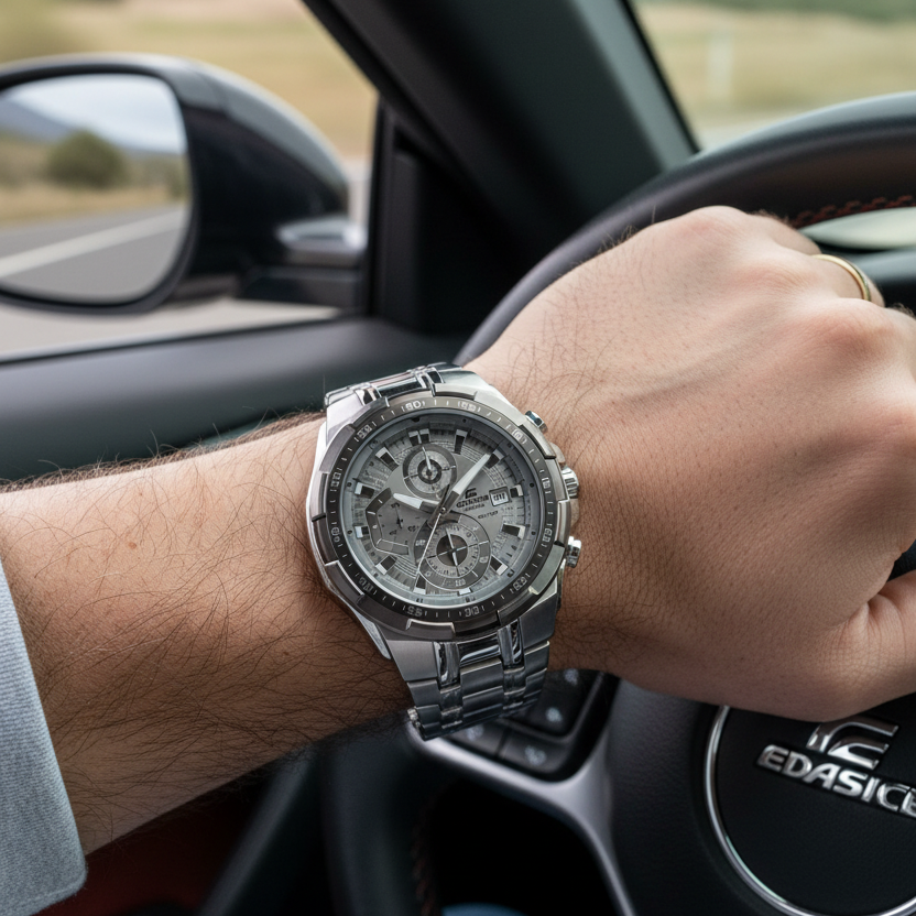 Reloj Casio Edifice EFR-539DE-8AVUDF lifestyle conduciendo