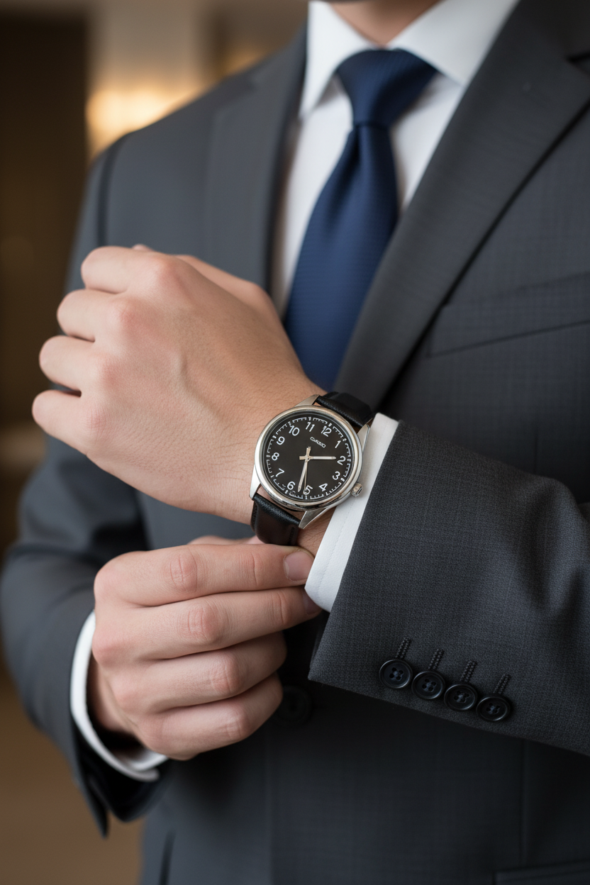 Reloj Casio MTP-V005L-1B4UDF lifestyle traje