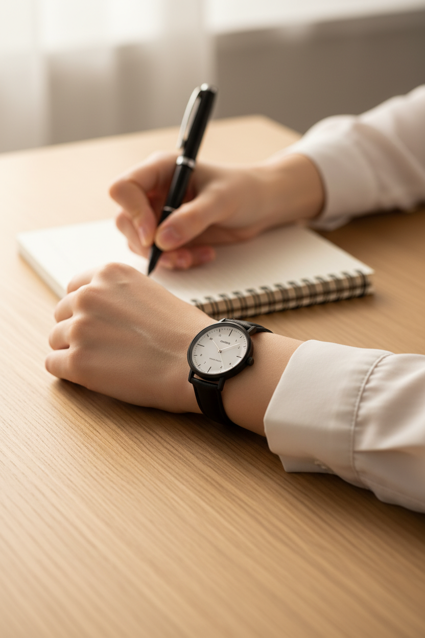 Reloj Casio LTP-VT03BL-7BDF lifestyle escritura