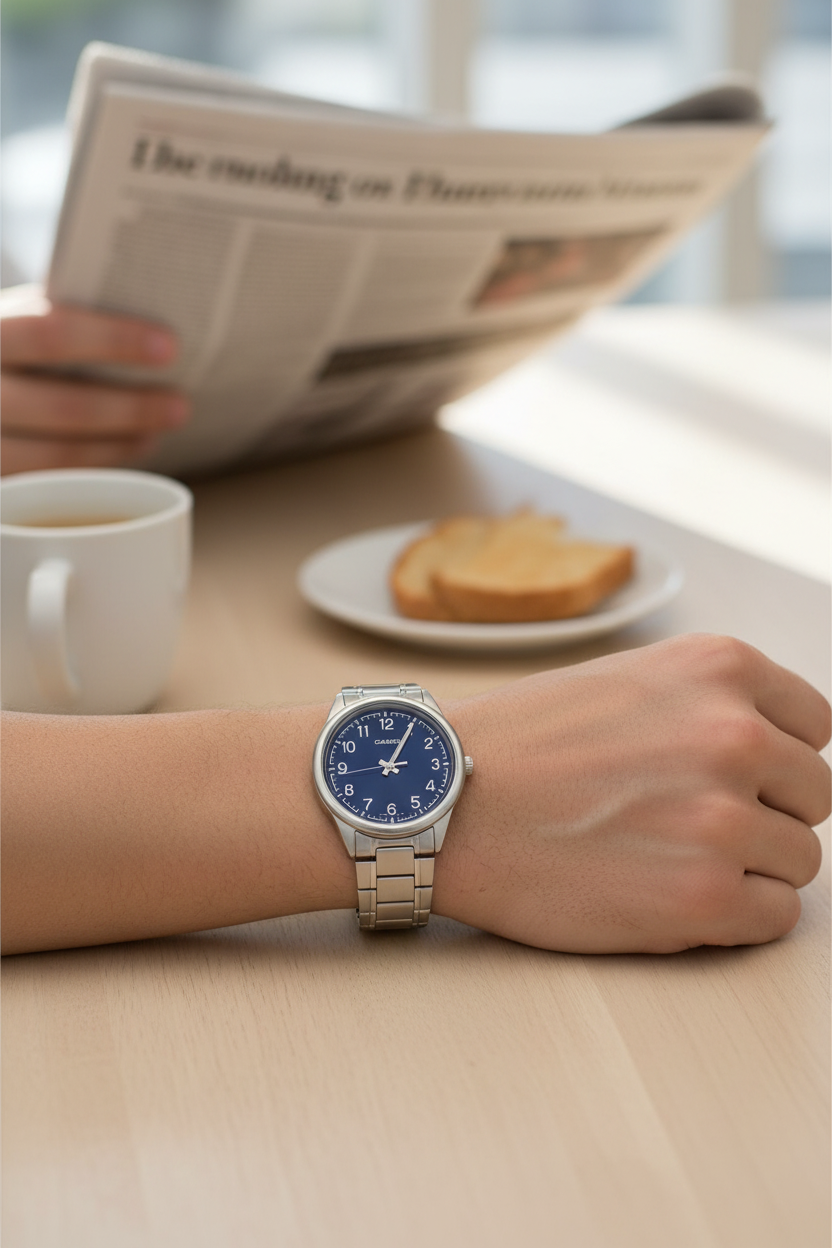 Reloj Casio MTP-V005D-2B4UDF lifestyle periódico