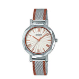 RELOJ PARA MUJER CASIO LTP-E411MSR-7ADF -BLANCO