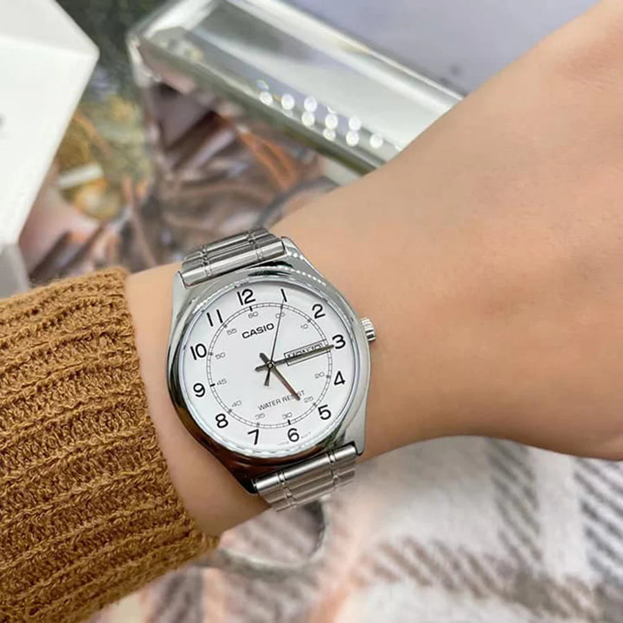 RELOJ PARA HOMBRE CASIO MTP-V006D-7B2UDF -BLANCO - Tiendas Casio TITEC