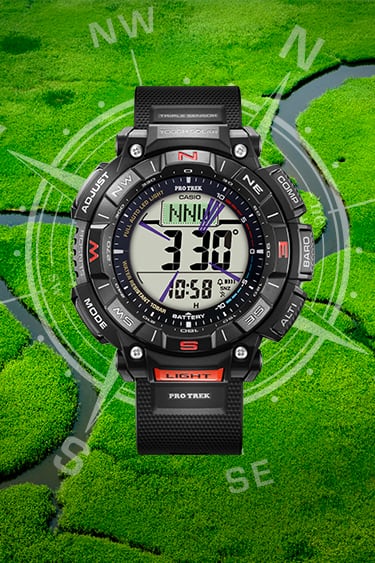 Reloj Casio Pro Trek PRG-270D-7ER Solar de Acero y Resina para Hombre
