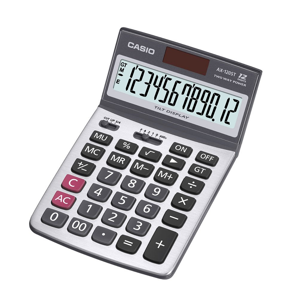 CALCULADORA CASIO - TIENDA Y CAMPO AX-120-ST | TIENDASCASIO.CTOF.CO  | COLOMBIA |