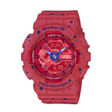 RELOJ PARA MUJER CASIO BABY-G BA-110ST-4ADR -ROJO