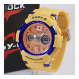 RELOJ PARA MUJER CASIO BABY-G BGA-210-4BDR -AMARILLO