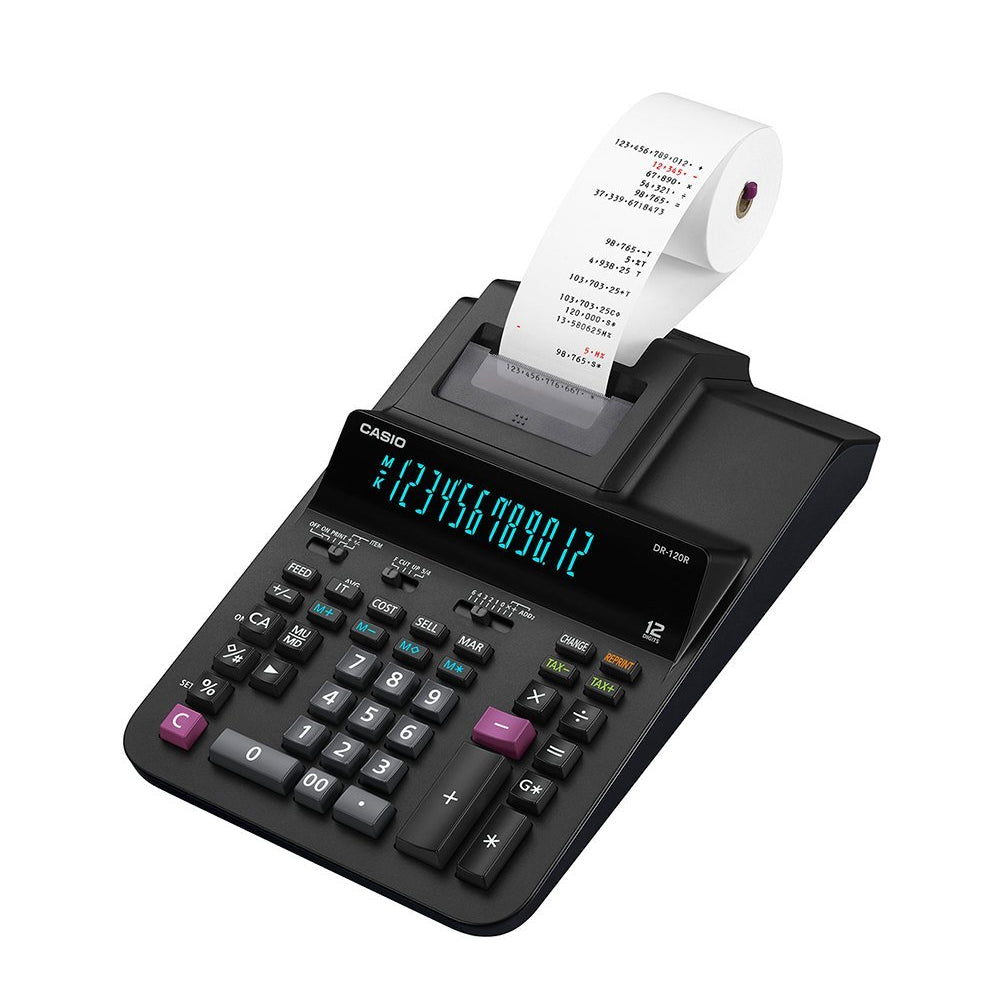 CALCULADORA CASIO - OFICINA DR-120R-BK | TIENDASCASIO.CTOF.CO  | COLOMBIA |
