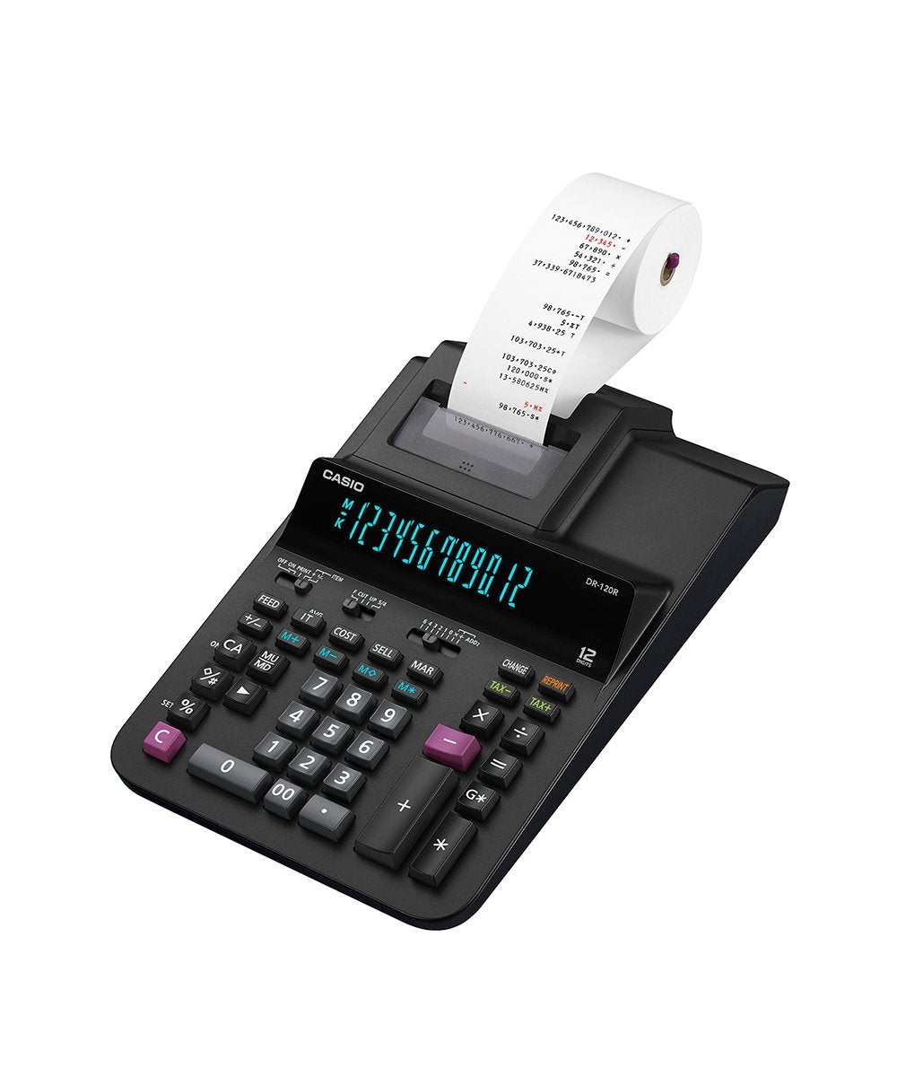 CALCULADORA CASIO - OFICINA DR-120R-BK | TIENDASCASIO.CTOF.CO  | COLOMBIA |