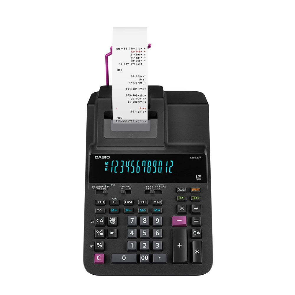 CALCULADORA CASIO - OFICINA DR-120R-BK | TIENDASCASIO.CTOF.CO  | COLOMBIA |