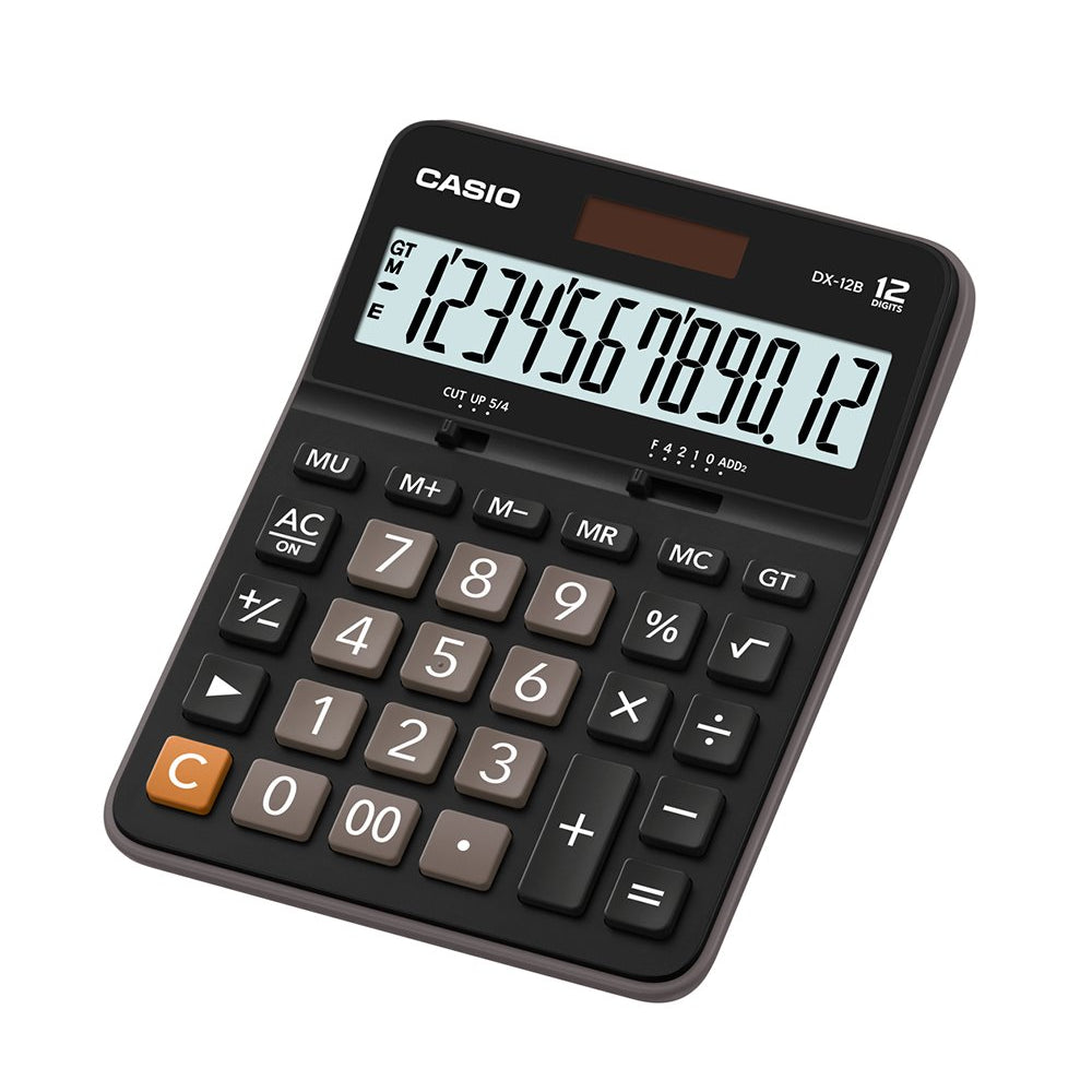CALCULADORA CASIO - TIENDA Y CAMPO DX-12B-BK | TIENDASCASIO.CTOF.CO  | COLOMBIA |
