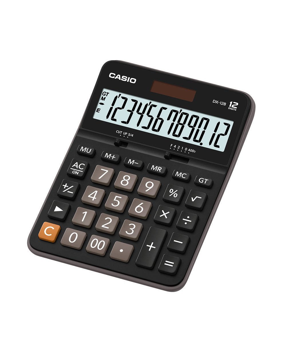 CALCULADORA CASIO - TIENDA Y CAMPO DX-12B-BK | TIENDASCASIO.CTOF.CO  | COLOMBIA |