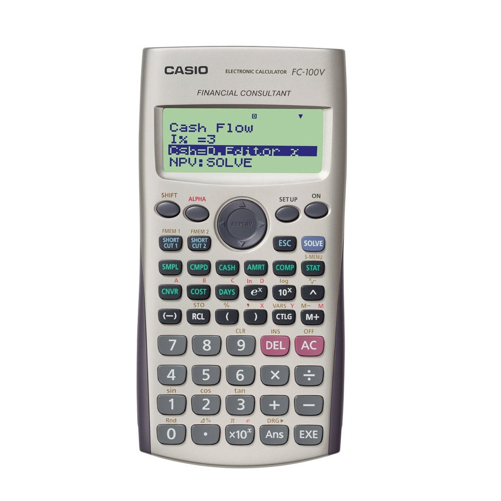 CALCULADORA CASIO - ESCUELA Y UNIVERSIDAD FC-100V | TIENDASCASIO.CTOF.CO  | COLOMBIA |