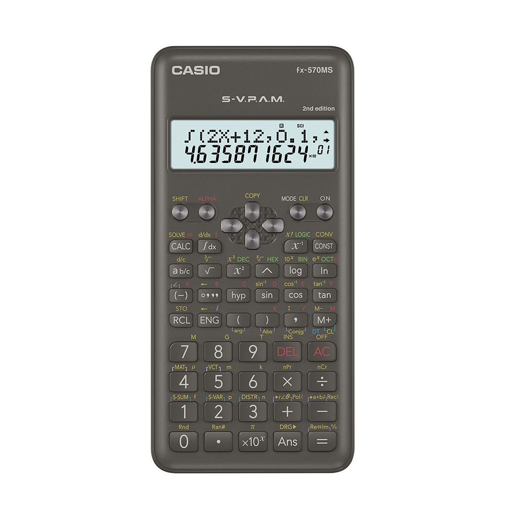 CALCULADORA CASIO - ESCUELA Y UNIVERSIDAD FX-570MS  | TIENDASCASIO.CTOF.CO  | COLOMBIA |