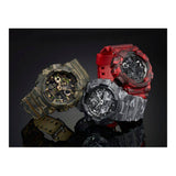 RELOJ CASIO G-SHOCK GA-100CM-4ADR- ROJO