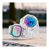 RELOJ CASIO G-SHOCK GA-2100SRS-7ADR- BLANCO