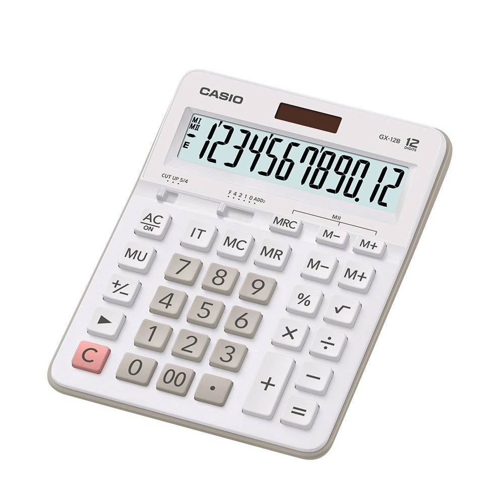 CALCULADORA CASIO - TIENDA Y CAMPO GX-12B-WE | TIENDASCASIO.CTOF.CO  | COLOMBIA |