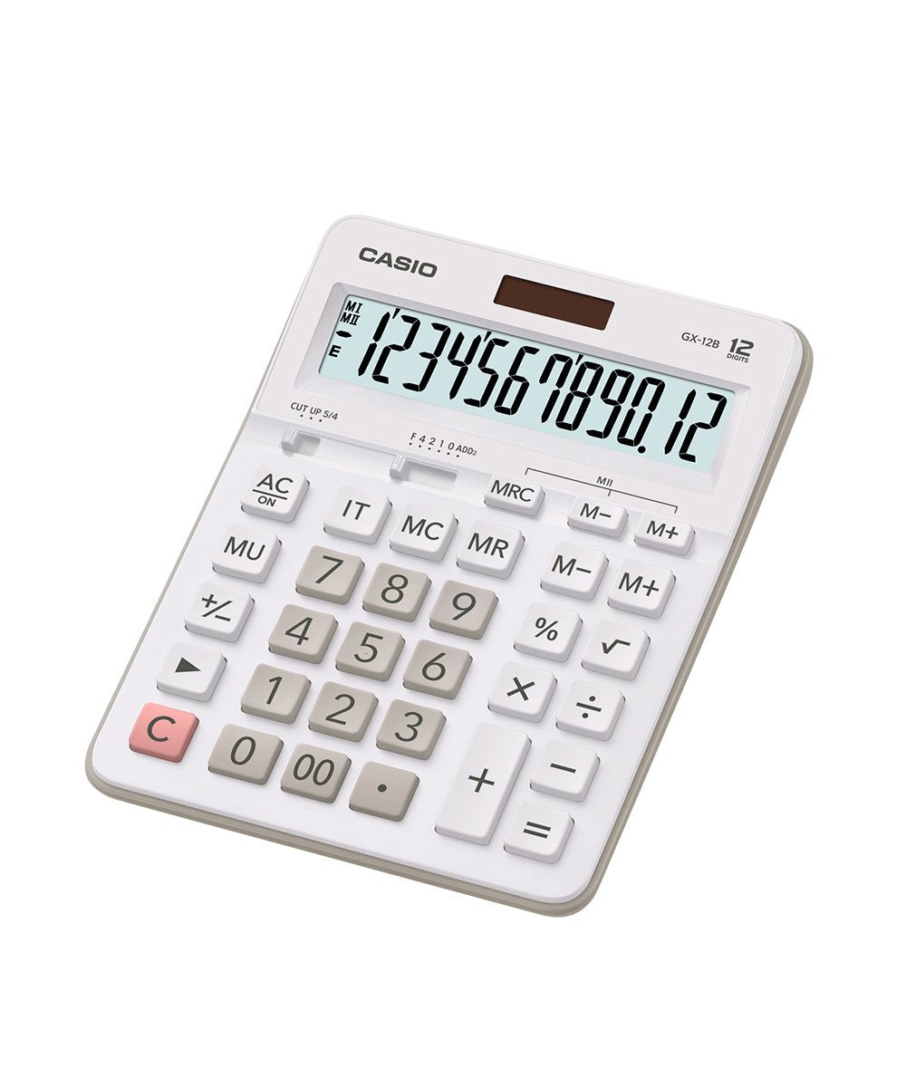CALCULADORA CASIO - TIENDA Y CAMPO GX-12B-WE | TIENDASCASIO.CTOF.CO  | COLOMBIA |