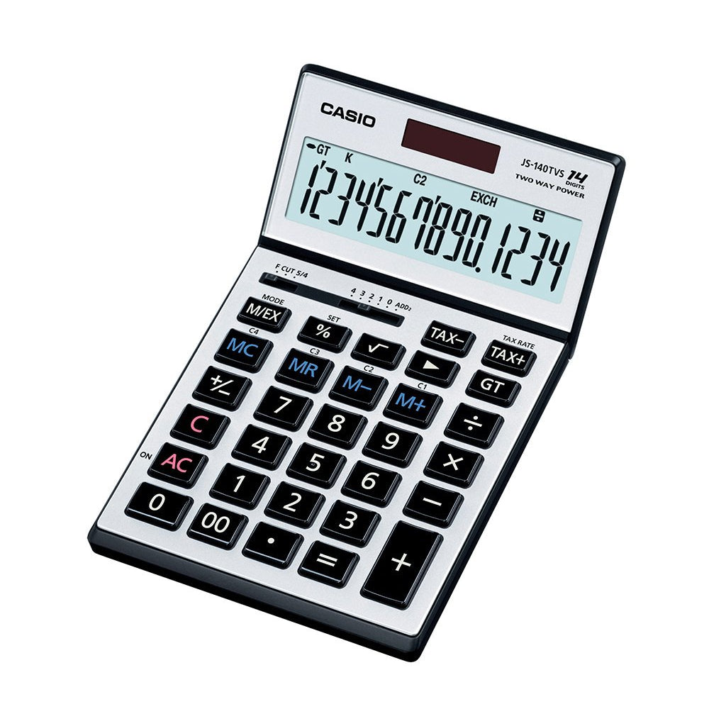 CALCULADORA CASIO - OFICINA  JS-140TVS-SR | TIENDASCASIO.CTOF.CO  | COLOMBIA |