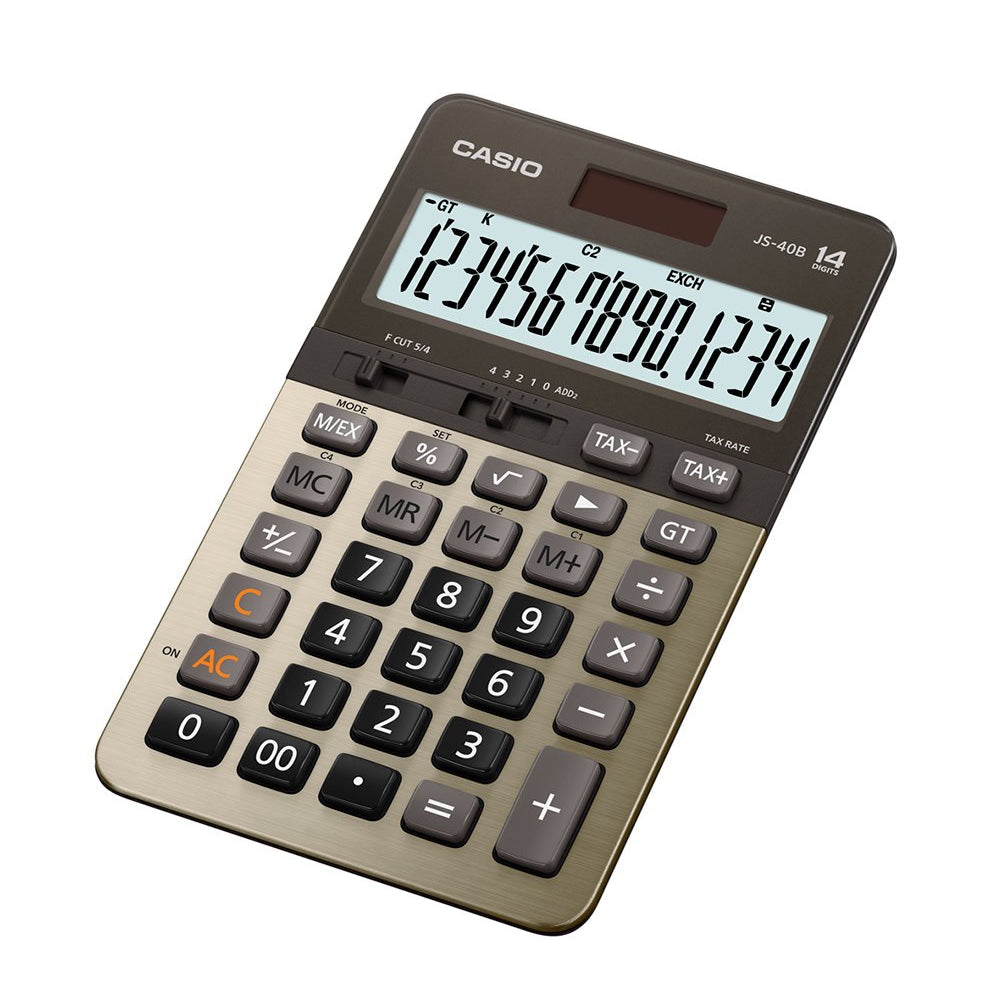 CALCULADORA CASIO - OFICINA  JS-40B-GD | TIENDASCASIO.CTOF.CO  | COLOMBIA |