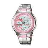 RELOJ PARA MUJER CASIO LCF-10D-4AVDR -PLATEADO