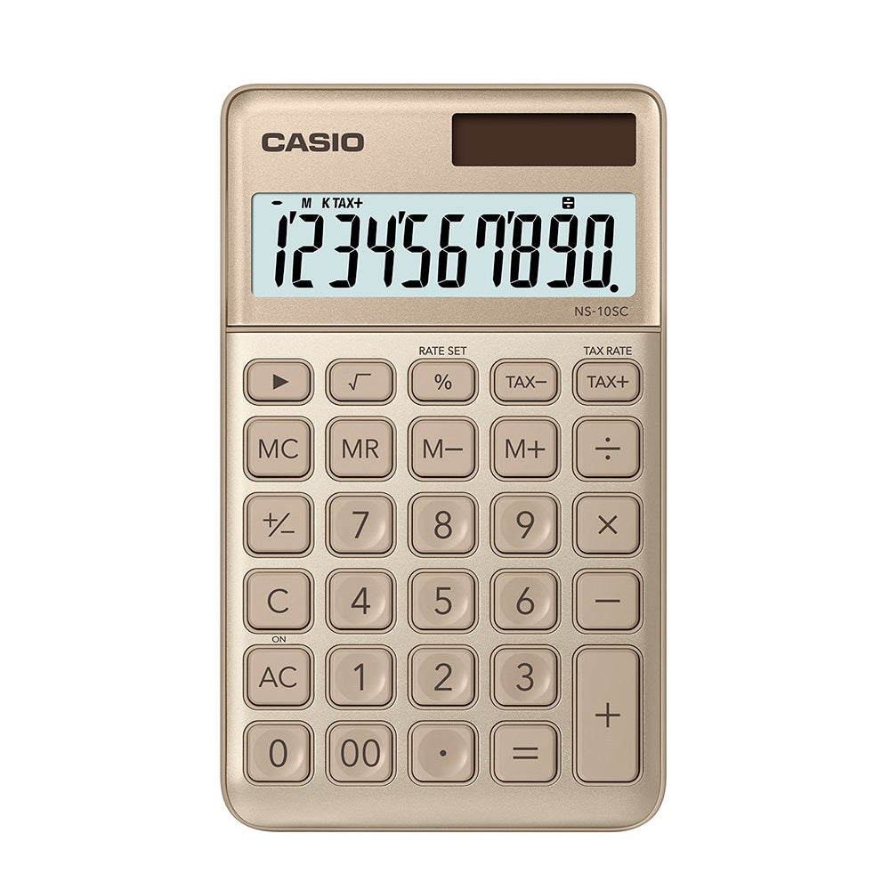 CALCULADORA CASIO - MI ESTILO  NS-10SC-GD | TIENDASCASIO.CTOF.CO  | COLOMBIA |