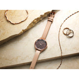 RELOJ PARA MUJER CASIO SHEEN SHE-4062PGL-5AUDF -CAFÉ